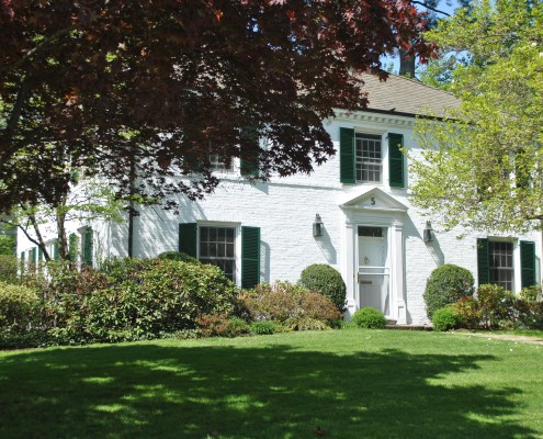 White painted house in Scarsdale