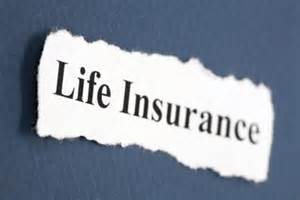 Paper with Life Insurance typed onto it